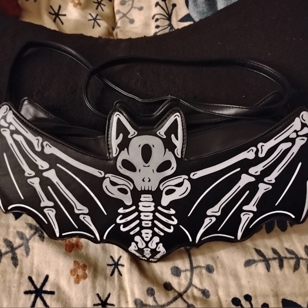 Bat Skeleton Crossbody/Shoulder Bag